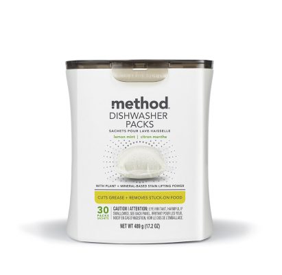 Method dishwasher packs - lemon mint, 30 ct