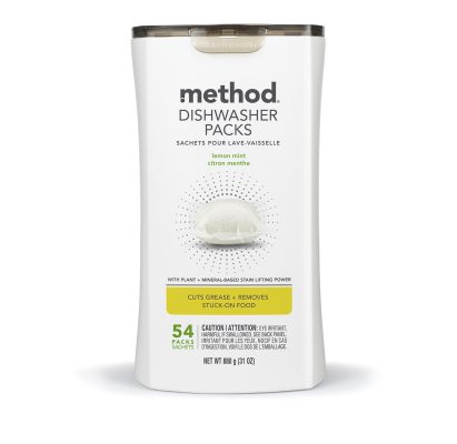 Method dishwasher packs - lemon mint, 54 ct
