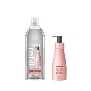 Method foaming hand wash starter set - vanilla + raspberry, 38 fl oz