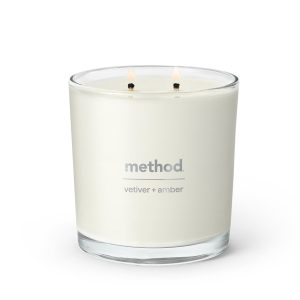 Method premium soy candle - vetiver + amber, 14 oz