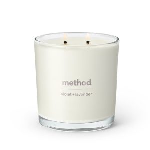 Method premium soy candle - violet + lavender, 14 oz