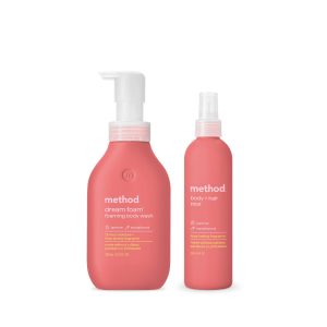 Method jasmine + sandalwood body wash + mist duo