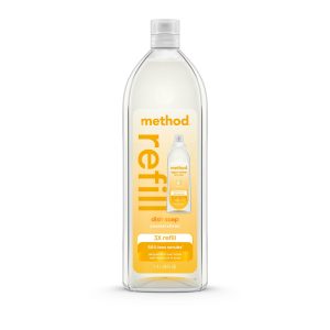 Method super shine liquid dish soap refill - coastal citron, 48 fl oz
