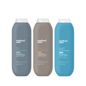 Method method men 2-in-1 shampoo + conditioner variety trio, 42 oz