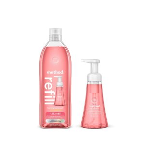 Method pink grapefruit foaming hand wash starter set, 38 oz