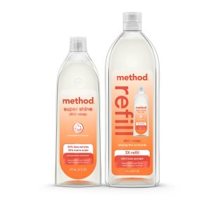 Method super shine liquid dish soap starter set - among the orchards