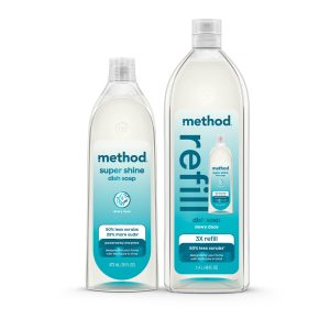 Method super shine liquid dish soap starter set - dewy daze, 64 fl oz